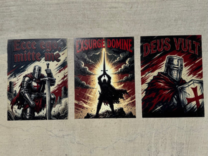 The Vocatio Trilogy — Complete Set of 3 | 3D Relief Metal Prints, 16x12