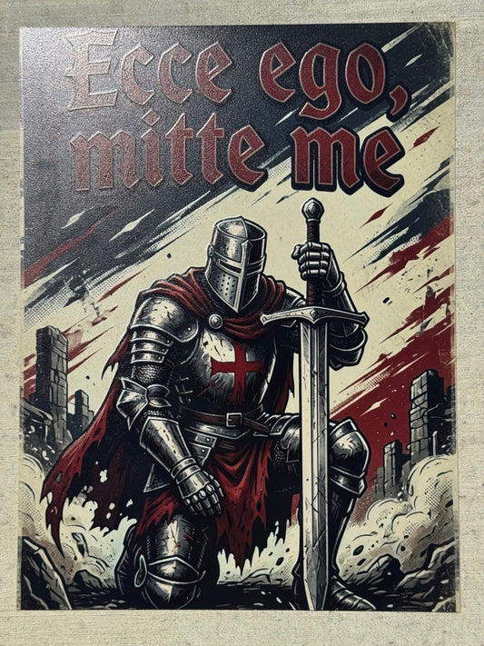 Ecce Ego, Mitte Me — Vocatio III: The Answer | 3D Relief Metal Print, 16x12